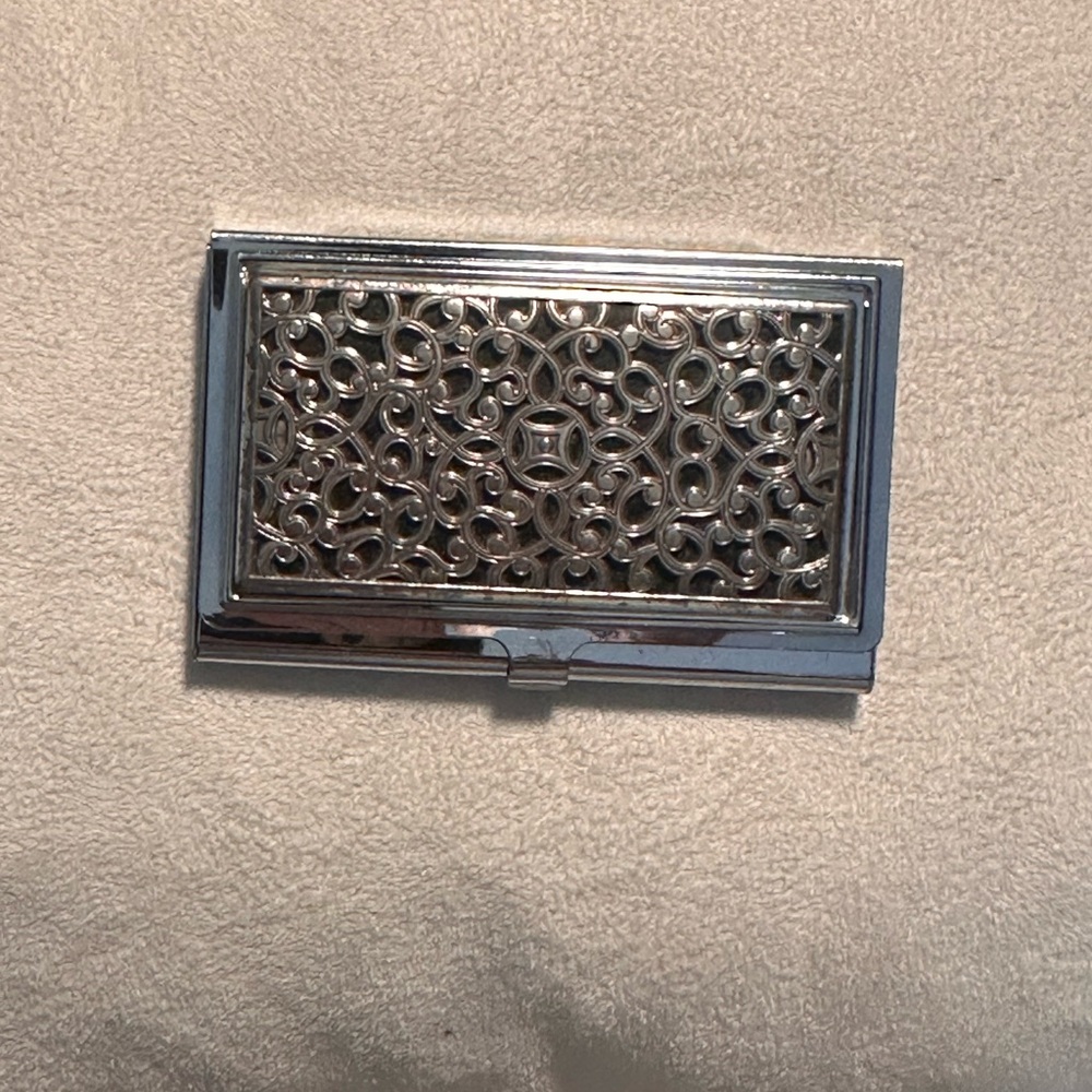 Brighton Elegant Silver Card Holder